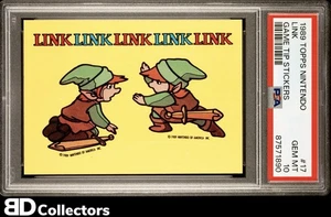 Link PSA 10 #17 1989 Topps Nintendo Game Tip Sticker Super Mario GEM MINT - Bild 1 von 2