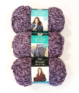 Loops & Threads Country Loom Yarn Lot Of 3 NOBILITY purple - Picture 1 of 13