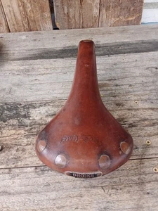 Vintage BROOKS PROFESSIONAL Pre-Softened Saddle Copper Rivets -Road Bike tour - Picture 1 of 8