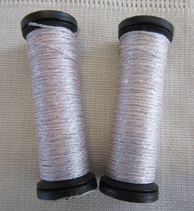 2 Kreinik Balger Metallics Fine #8 Braid #9300 ORCHID embroidery Thread lot - Picture 1 of 5