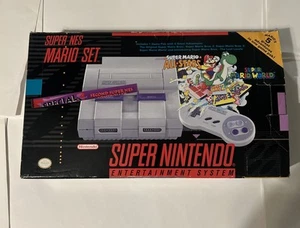 Mario World / All Stars Edition Console (SNES) Almost CIB Rare Box Variant - Picture 1 of 24