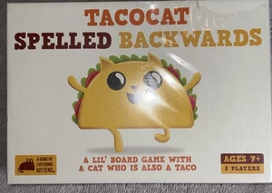 Tacocat Spelled Backwards - A Lil’ Board Game with a Cat Who is Also a Taco! 7+ - Picture 1 of 3