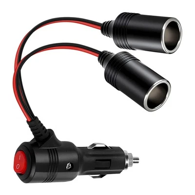 12 Volt/24volt Car Power Splitter Adapter Perfectly Fit For Air Pumps, Cushions - image 1 of 4