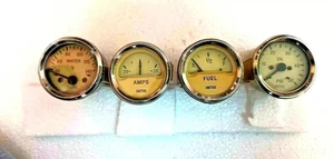 For Smith Replica Electrical Temp Mechanical Oil Fuel 20 Amps Gauge Magnolia @24 - Bild 1 von 6