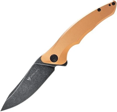 Cuchillo Plegable Steel Will Spica Bronce 3.5" 154CM Linerlock - F44-26 Foto 1 de 2