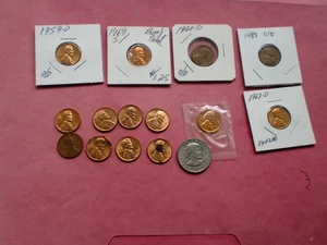 Lincoln Wheat Cent Error & Oddity ☆ Lot of 15 Coins - Picture 1 of 3