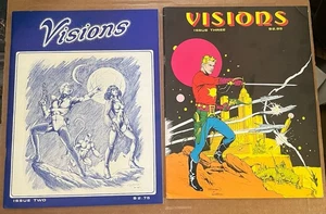 Visions #2 & #3 Flaming Carrot 1980 & 1981 #2 is signed by Bob Burden - Bild 1 von 8