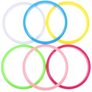 12 Pcs/set Candy-Colored Bracelet Bangle Toddler Child Wristband Plastic Toy - Picture 1 of 12