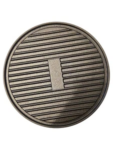 Grillplatte Plancha, Gusseisen, Durchmesser 32 cm - Bild 1 von 2