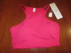 NWT CRZ Yoga Hot Pink Swim Suit Top Womens Size XS Racerback Padded 34919 - Picture 1 of 3