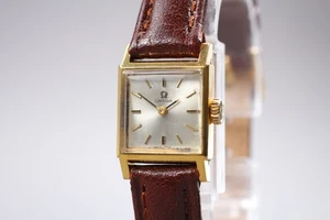Vintage Omega Ref. 511.162 Cal.484 Tank Manual 16mm Gold Square Damenuhr - Bild 1 von 11