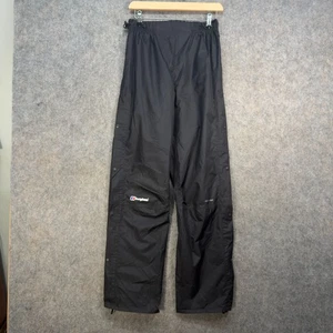 Berghaus Pantalone Uomo W28 L31 Nero Idroshell Ventilato Rete Foderato Bottoni Lati - Foto 1 di 11