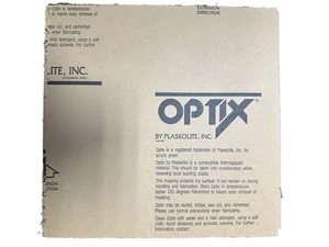 Optix Acrylplatte 11-3/4" x 11-3/4" x 1/8 Zoll Plaskolith Inc. mit Maskierung - Bild 1 von 1