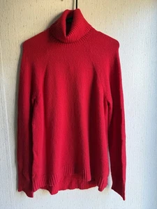 J Crew Rollkragenpullover Wollmischung rot Small - Bild 1 von 5