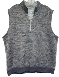 Callaway Golf Weather Series/Amherst C C Men XL Heather Gray 1/4 Zip Vest (Y19) - Picture 1 of 5