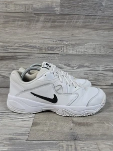 NIKE Court Lite 2 Scarpe da Tennis Uomo Bianco Nero Pelle AR8836-100 Uomo Taglia 8,5 - Foto 1 di 13