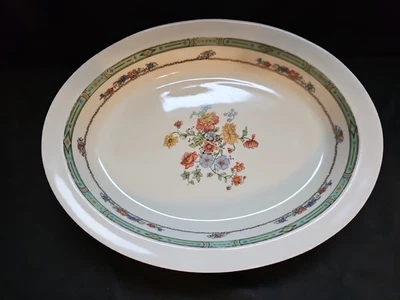 "Cuenco vegetal ovalado vintage Coxon Belleek Iota 9 1/4"""   Foto 1 de 3
