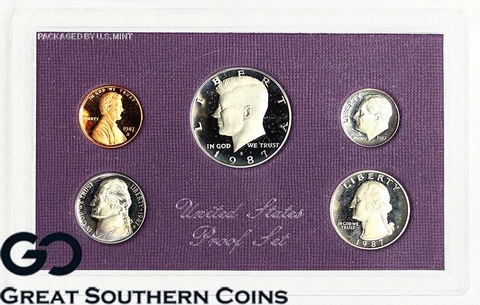 1987-S United States Mint Proof Set ** Mint Packaging + OGP Cover