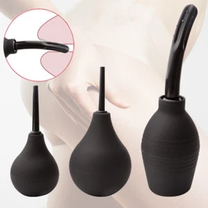 Anal Vaginal Bulb Douche Colonic Irrigation Rubber Enema Bag Cleaner Kit for Men - Picture 1 of 13
