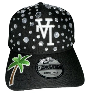 LA Dodgers MLB Custom BLING Streetwear Hat New Era 9FORTY Black Snapback - Picture 1 of 6