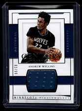 Andrew Wiggins 2016 Panini National Treasures Game Jersey Relic Card 2/99 #45
