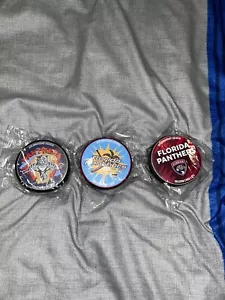 Florida Panthers 30th Anniversary Exclusive Decades Night Pucks Get ALL 3 SGA - Picture 1 of 4