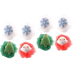 2 Count Christmas Loofah Child Shower Cleaning Tools Bath Accessories - Bild 1 von 12