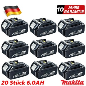 20X Für Original Ersatzakku Makita 18V 6AH LXT BL1850 BL1860B Led Anzeige BL1830