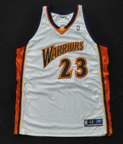 JASON RICHARDSON Golden State Warriors Jersey White Authentic NBA Sewn 48 XL Cover