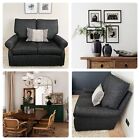 Designer Multiyork 2 Seater Compact Sofa Dark Grey (PAIR AVAILABLE) CAN DELIVER