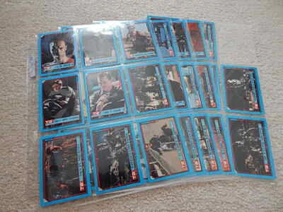TERMINATOR 2 JUDGEMENT DAY 140 TRADING CARD SET 1991 IMPEL + 44 CARD TOPPS SET - Image 1 of 4
