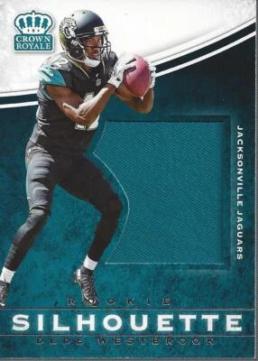 2017 Crown Royale Jumbo Rookie Silhouette Jerseys #15 Dede Westbrook Jersey  - Image 1 of 2