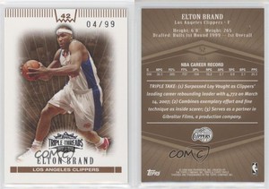 2007-08 Topps Triple Threads Sepia /99 Elton Brand #52