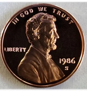 USA 1986 S - 1 Cent-Lincoln Memorial- Zinc/Bronze-Errors - Picture 1 of 13