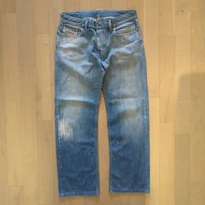 Diesel Jeans Men's W34 L32 Ligh Blue Straight Regular Pants Designer Cotton 100% - Picture 1 of 14