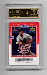 Albert Pujols 2004 UD Diamond Collection All-Star Lineup #AS-AP GRADED ASG "9" - Bild 1 von 2