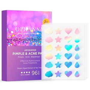 Tea Tree Oil Pimple Patches: Face Acne, Hydrocolloid Dots, Blackhead, Zit. 96pcs - Picture 1 of 6