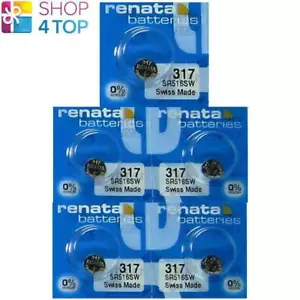 RELOJ RENATA 317 SR516SW 5 PILAS PLATA 1.55 V SR62 HECHO EN SUIZA CADUCIDAD 2027 NUEVO - Imagen 1 de 1