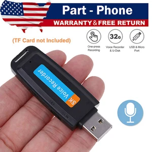Mini USB Voice Digital Sound Audio Recorder U-Disk Flash Drive Recording Pen - Picture 1 of 10