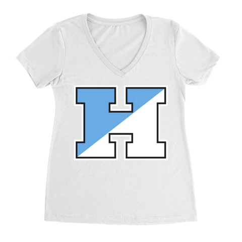 Official NCAA Johns Hopkins University Blue Jays Premium Women's Ideal V Neck Cover