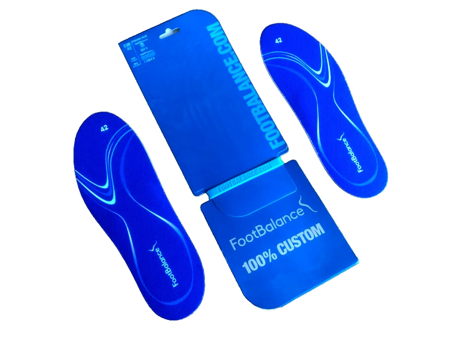 FOOTBALANCE DYNAMIC BLUE 100 CUSTOM INSOLES CASUAL FORMAL FOOTWEAR SHOES UK8
