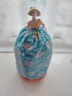 Vintage half pin cushion Doll in blue excellent condition German, number on base