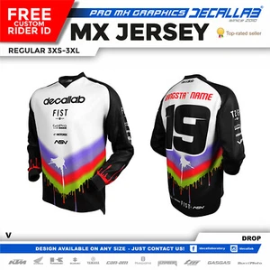 Decallab Motocross MX BMX DH racing jersey - Picture 1 of 4