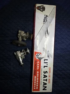 Vintage Carl Goldberg Li'l Satan G12-149 Combat Stunt 19" Airpline Kit 2 Engines - Picture 1 of 14