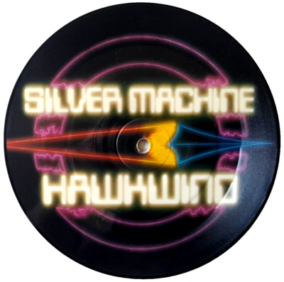 MINT! Hawkwind Silver Machine 7" VINYL 45 PICTURE DISC 10th Anniversary Edition - Image 1 of 2