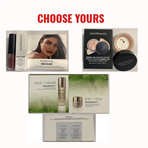 bareMinerals Sample -LIP LACQUER/LIPCOLOR/Powder Blush/Foundation Primer -SELECT - Image 1 of 1