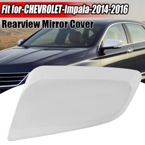 Left Driver Side Wind Mirror Cover Caps Gloss White For Chevy Impala 2014-2020 . - Bild 1 von 11