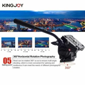 Kingjoy VT-3510 Heavy Duty Stable Aluminum Alloy Video Tripod for SLR Camera - Picture 1 of 5