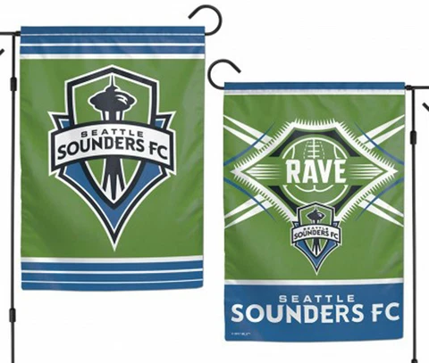 Seattle Sounders FC 2 -Sided Garden Flag 12.5" x 18" Banner MLS FREE SHIPPING Cover