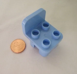 LEGO Duplo LIGHT BLUE CHAIR Furniture Chair 2 x 3 x 2 for House Table Castle - Picture 1 of 4